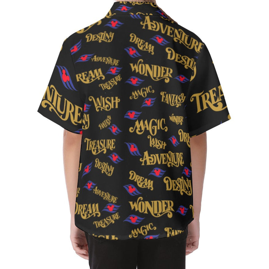 All-Over Print Kid's Hawaiian Vacation Shirt