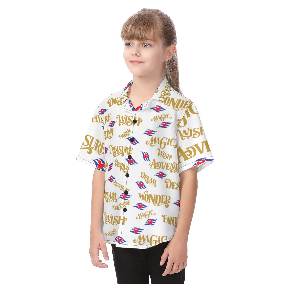 All-Over Print Kid's Hawaiian Vacation Shirt